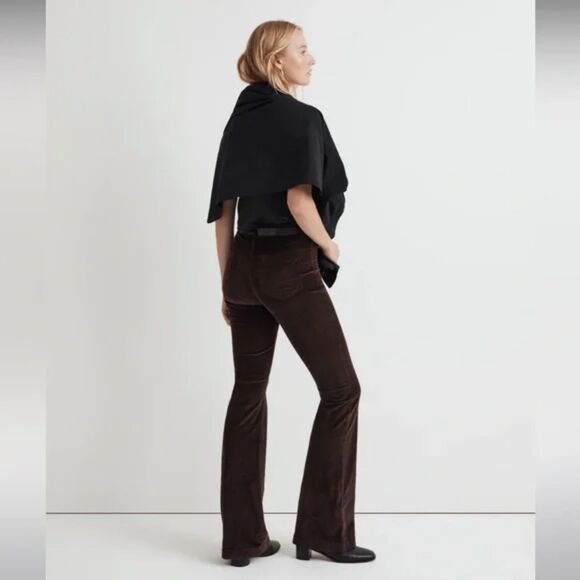 Madewell The Perfect Vintage Flare Pant in Corduroy in Dark Coffee, Sz 25, Fall - Picture 4 of 12